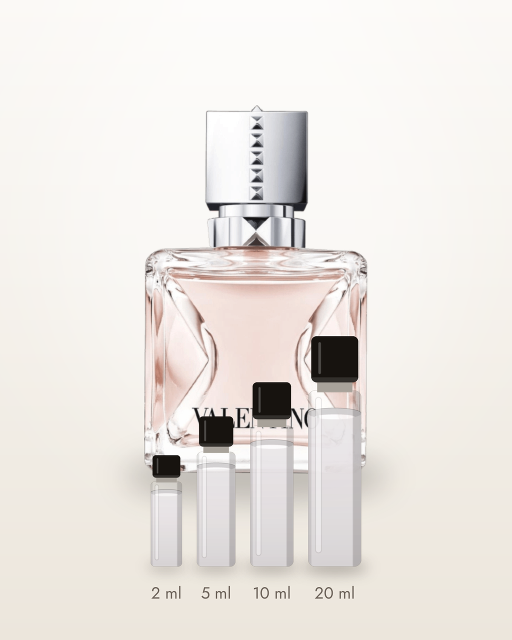 Valentino Valentina – Abfüllungen in 2, 5, 10 und 20 ml vor dem Flakon