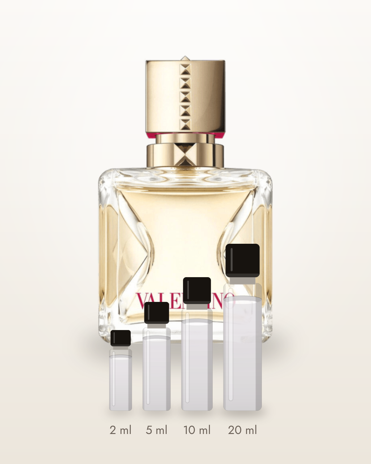 Valentino Voce Viva – Abfüllungen in 2, 5, 10 und 20 ml vor dem Flakon