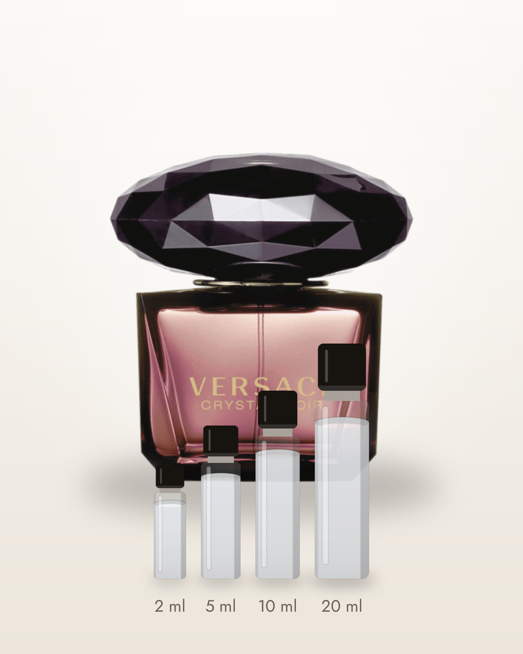 Versace Crystal Noir – Abfüllungen in 2, 5, 10 und 20 ml vor dem Flakon