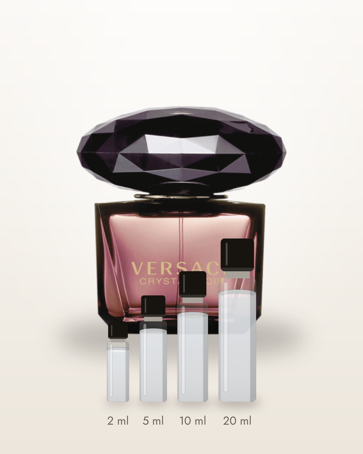 Versace Crystal Noir – Abfüllungen in 2, 5, 10 und 20 ml vor dem Flakon