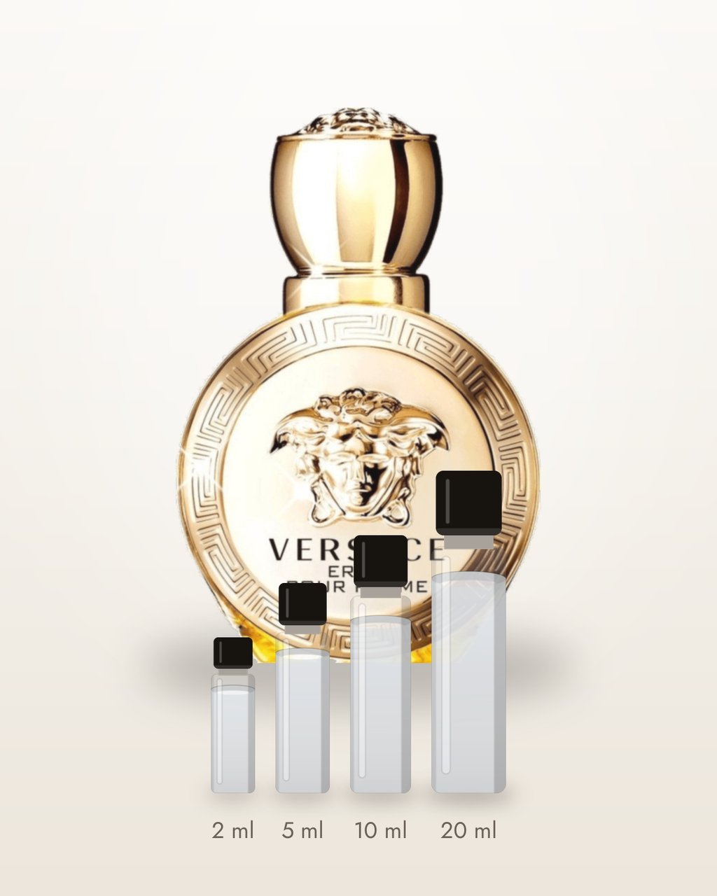Versace Eros Pour Femme – Abfüllungen in 2, 5, 10 und 20 ml vor dem Flakon