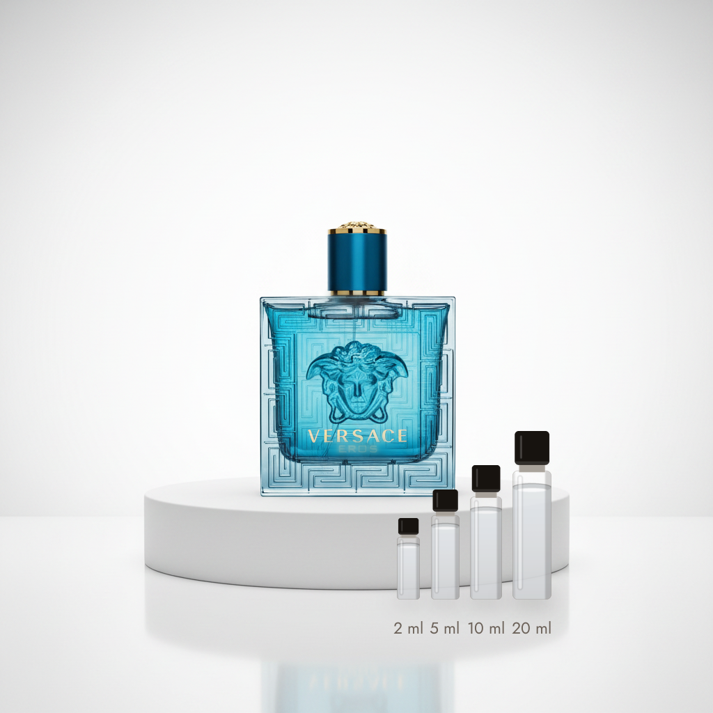 Versace Eros – Abfüllungen in 2, 5, 10 und 20 ml vor dem Flakon