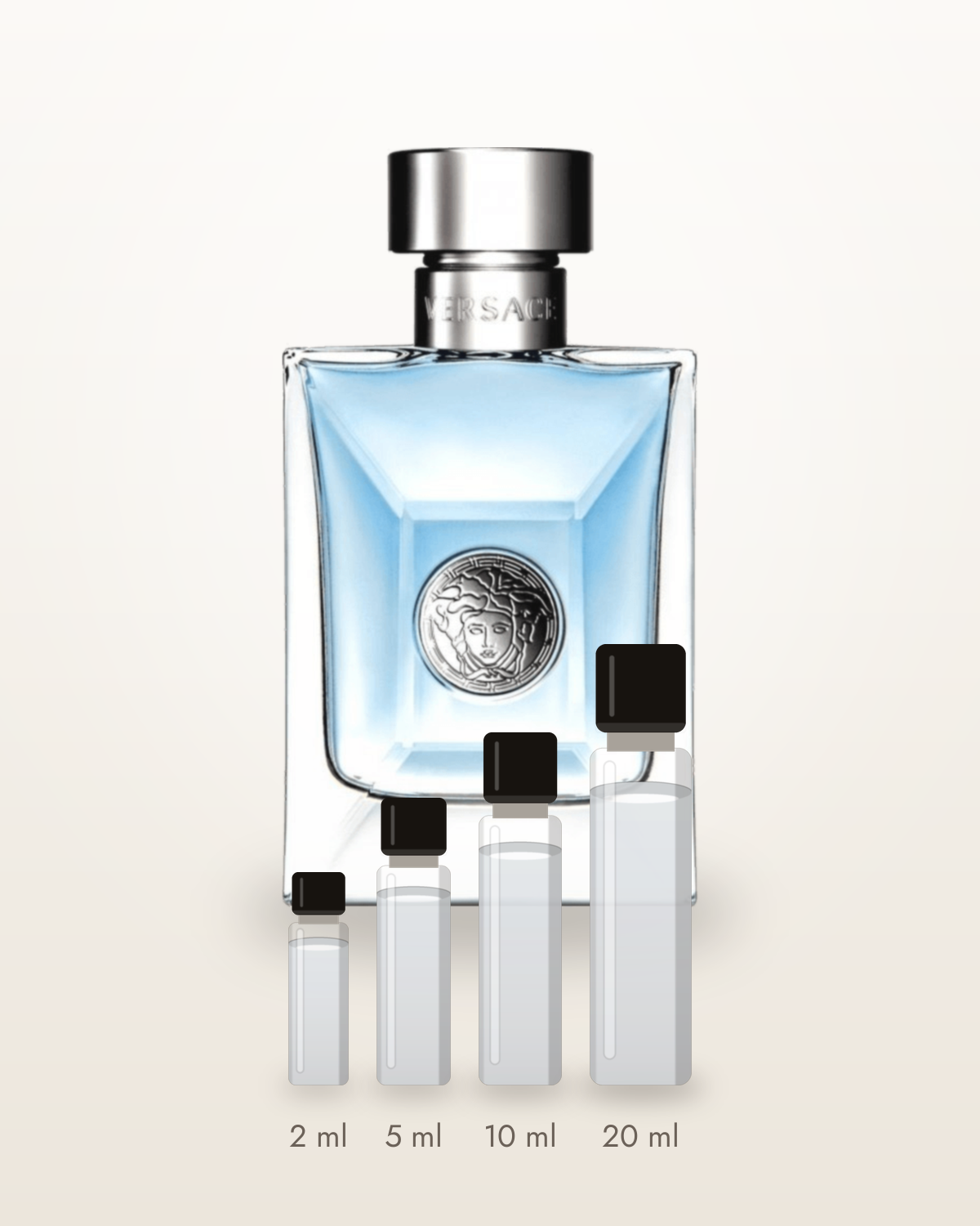 Versace Versace pour Homme – Abfüllungen in 2, 5, 10 und 20 ml vor dem Flakon