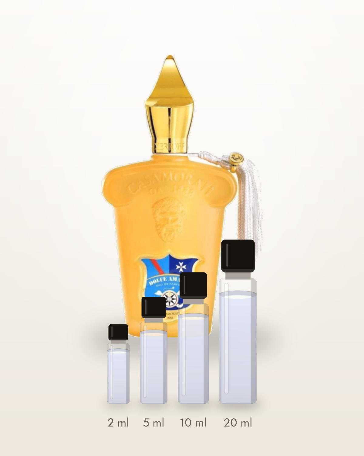 Xerjoff Casamorati - Dolce Amalfi – Abfüllungen in 2, 5, 10 und 20 ml vor dem Originalflakon