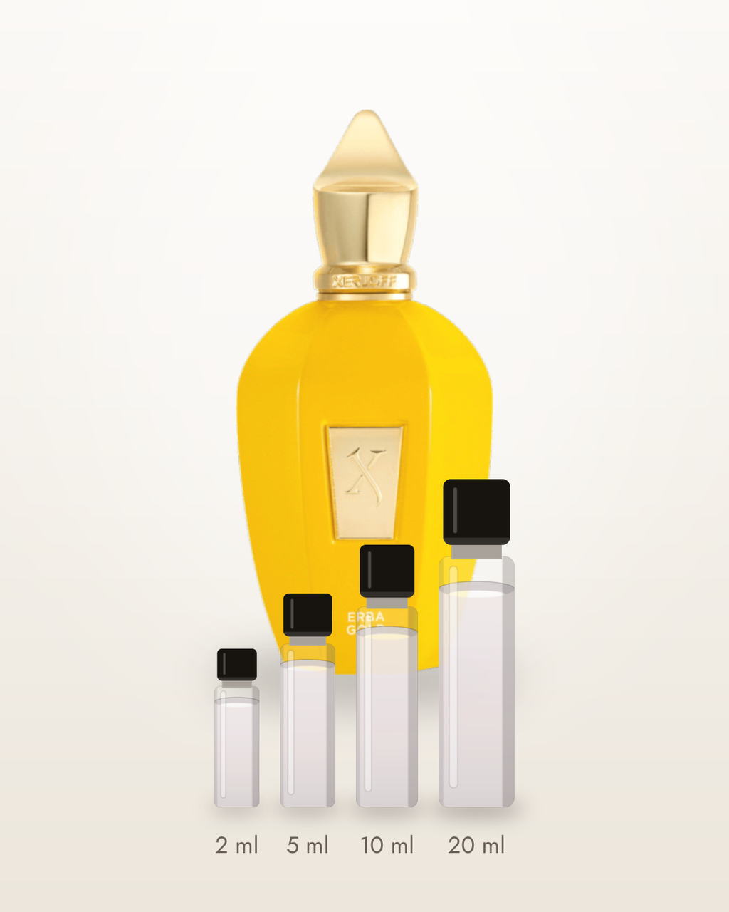 Xerjoff Erba Gold – Abfüllungen in 2, 5, 10 und 20 ml vor dem Flakon