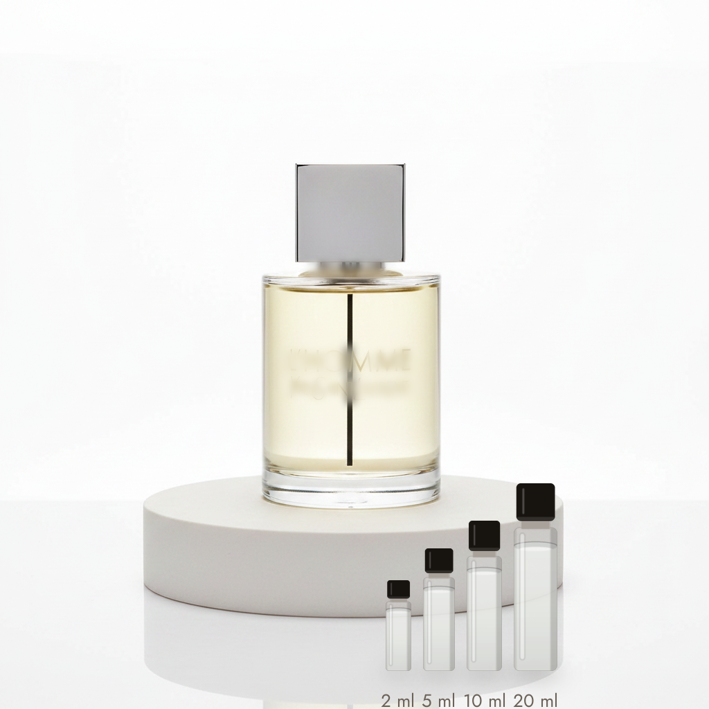 Yves Saint Laurent L'Homme – Abfüllungen in 2, 5, 10 und 20 ml vor dem Flakon