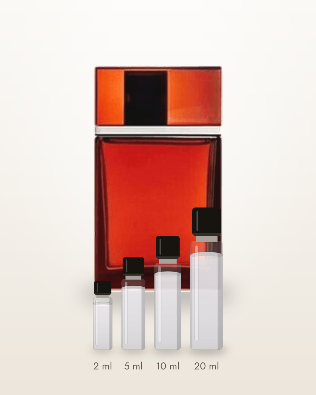 Yves Saint Laurent M7 – Abfüllungen in 2, 5, 10 und 20 ml vor dem Flakon