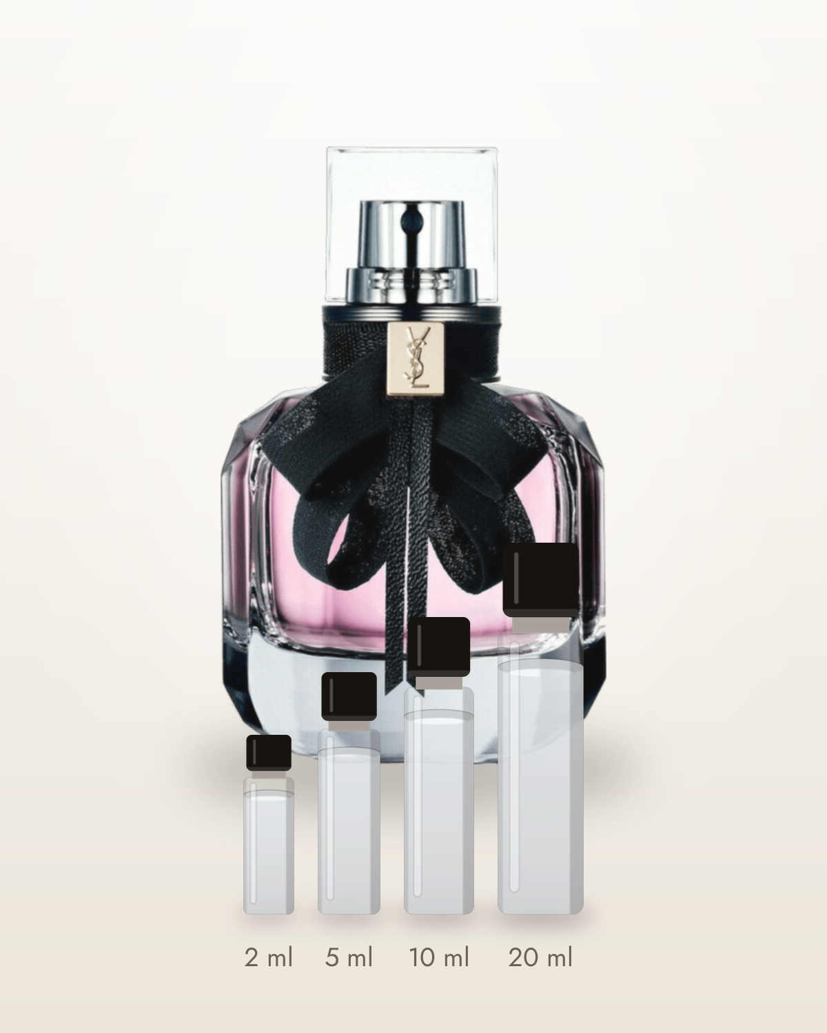 Yves Saint Laurent Mon Paris – Abfüllungen in 2, 5, 10 und 20 ml vor dem Flakon