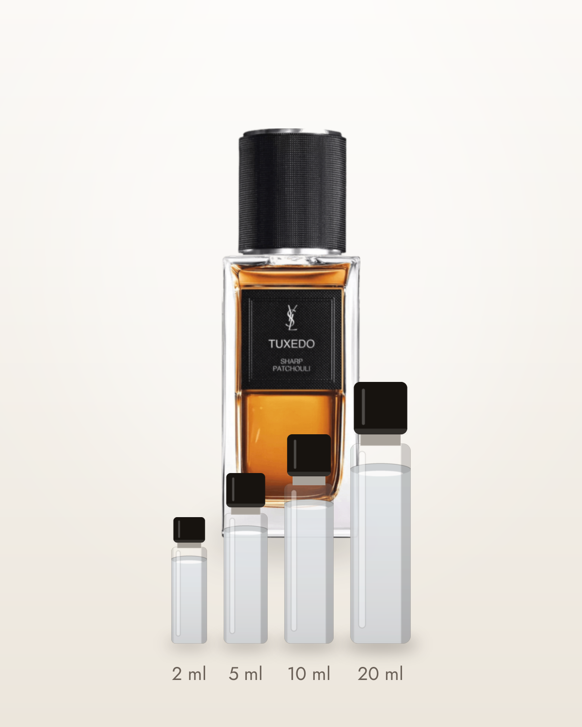 Yves Saint Laurent Tuxedo – Abfüllungen in 2, 5, 10 und 20 ml vor dem Flakon