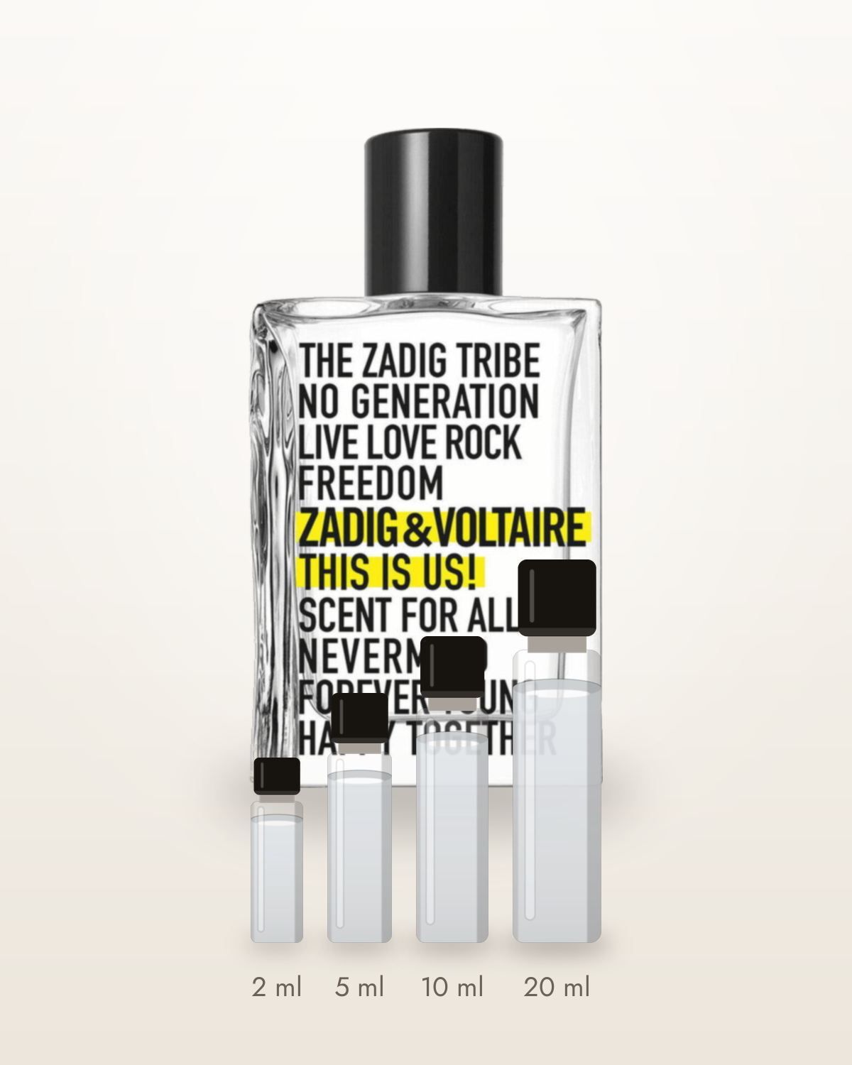 Zadig & Voltaire This is Us! – Abfüllungen in 2, 5, 10 und 20 ml vor dem Flakon